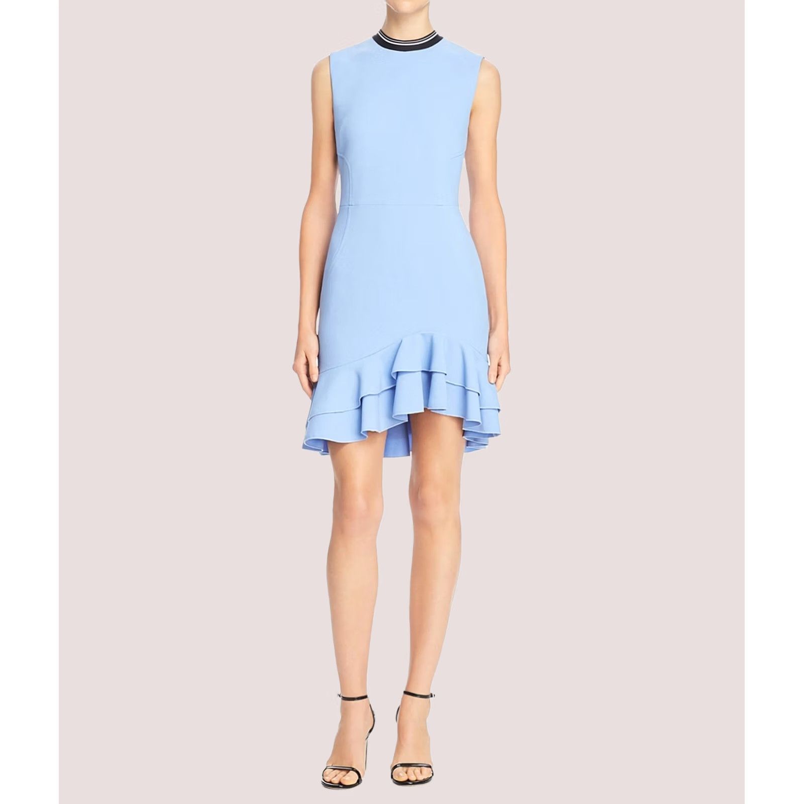 Vintage Rebecca Vallance Womens Yves Mini Dress Blue Size 8 Size M / US 6-8 / IT 42-44 - 1 Preview