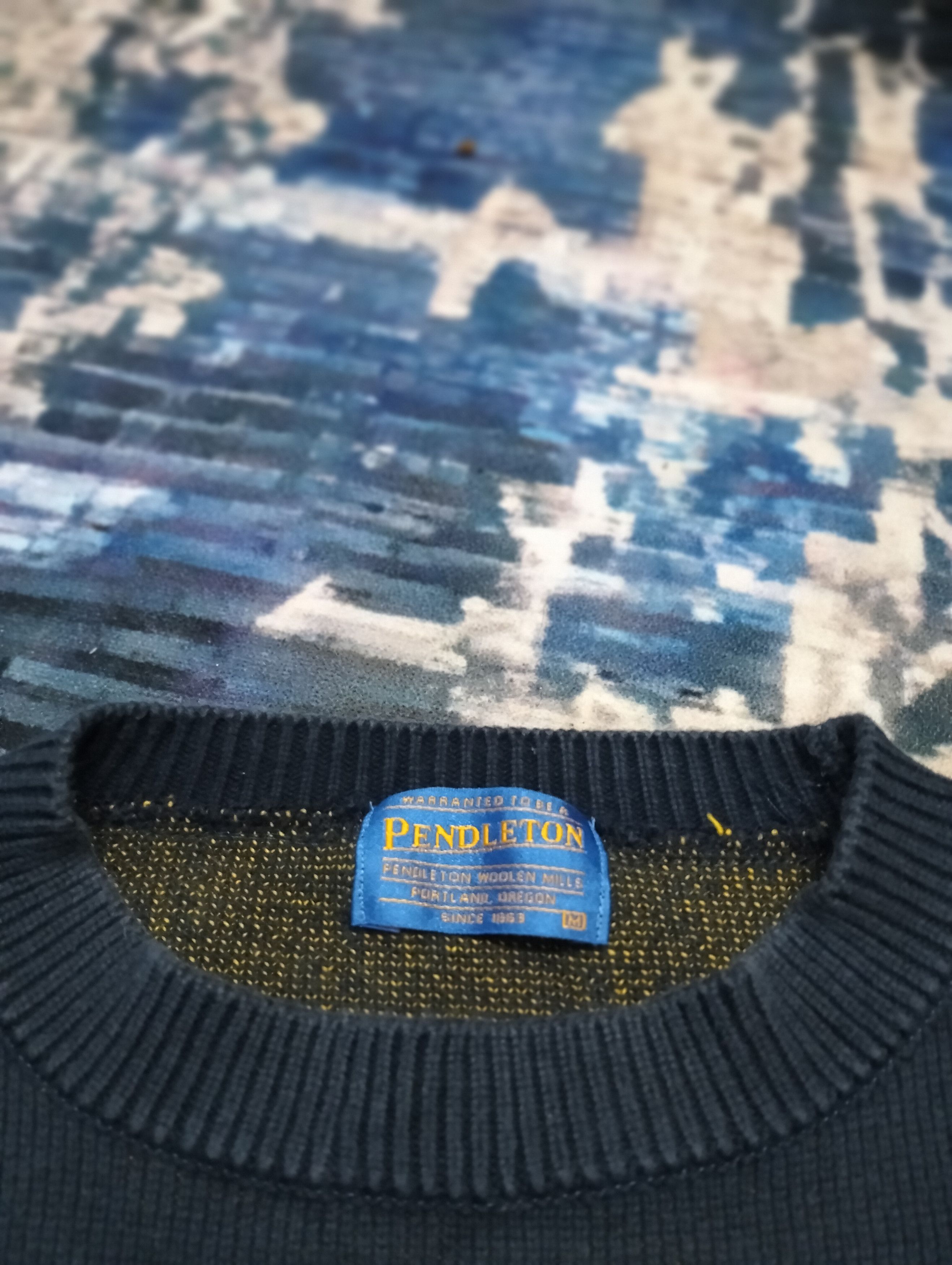 If Six Was Nine × Japanese Brand × Le Grande Bleu (L.G.B.) Vintage Pendleton Aztec Tribal Knitted Jumper Sweater Size US M / EU 48-50 / 2 - 3 Thumbnail