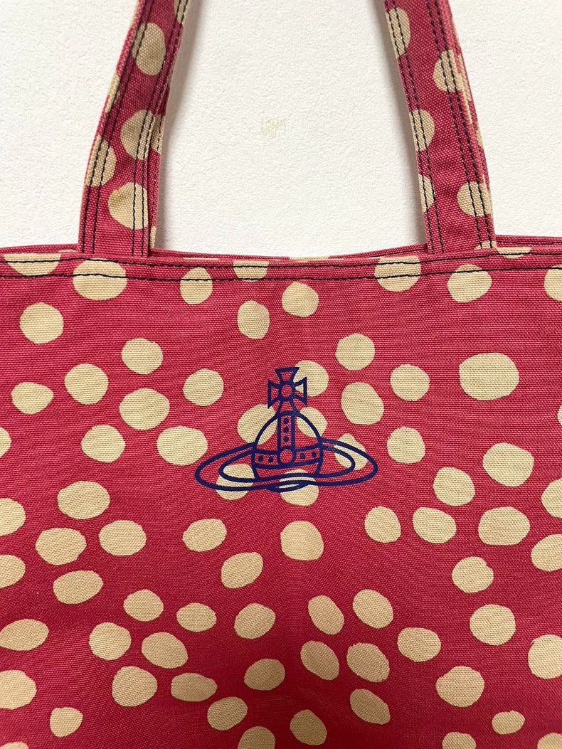 Vivienne Westwood Vivienne Westwood size os Pink canvas polka dot large capac Size ONE SIZE - 7 Thumbnail