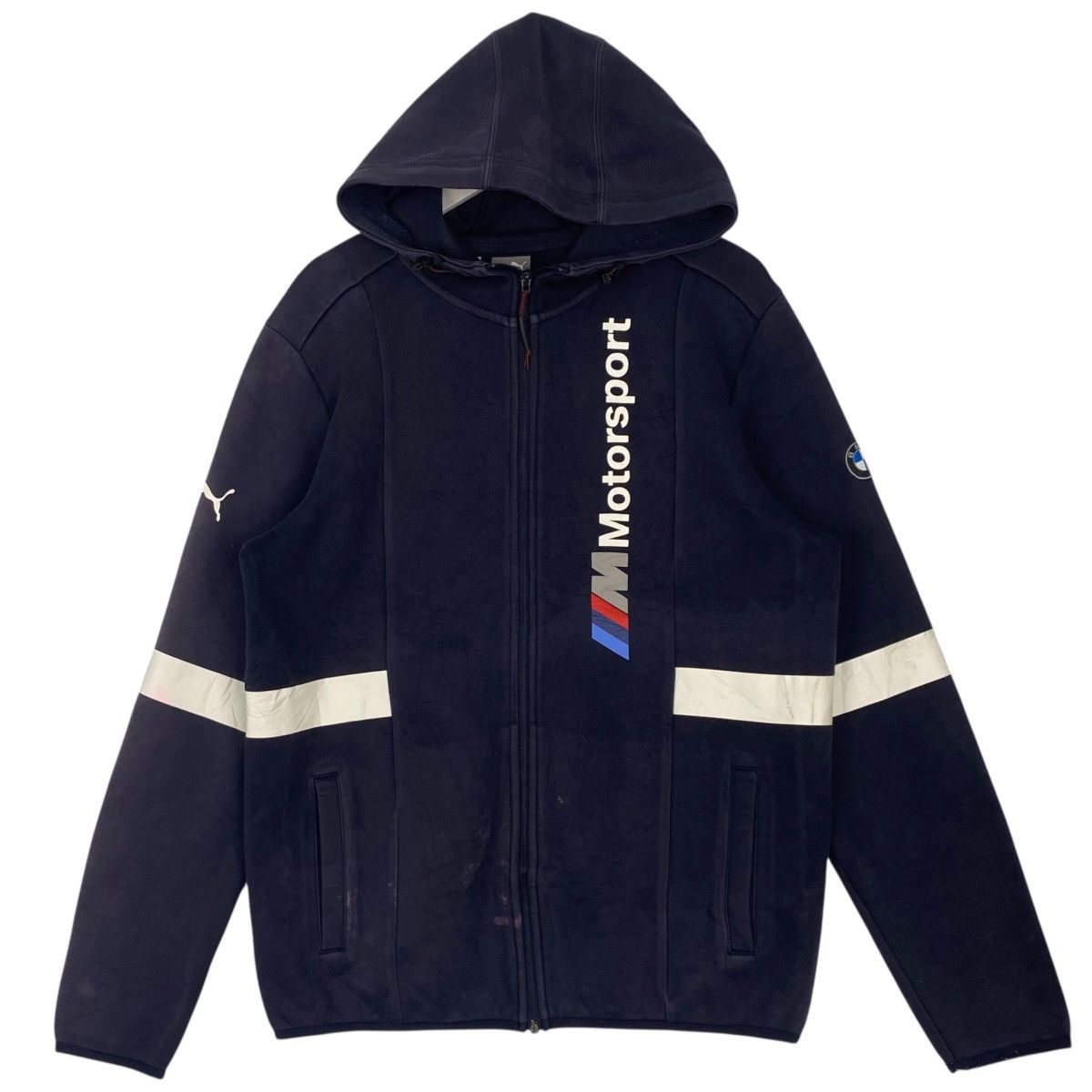 Other Vintage Puma Motorsport Hoodie Sweater Navy Blue Big Logo Size US L / EU 52-54 / 3 - 1 Thumbnail