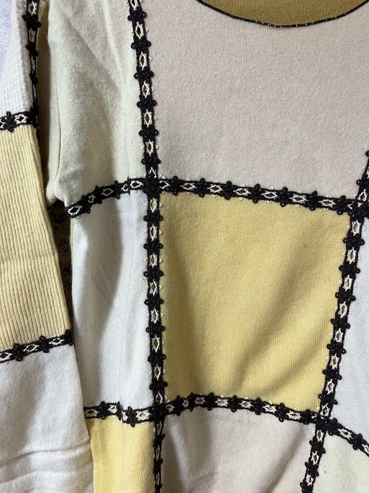 Number (N)ine Number Nine 02AW “nowhere man" cashmere patchwork knit Size US M / EU 48-50 / 2 - 4 Thumbnail