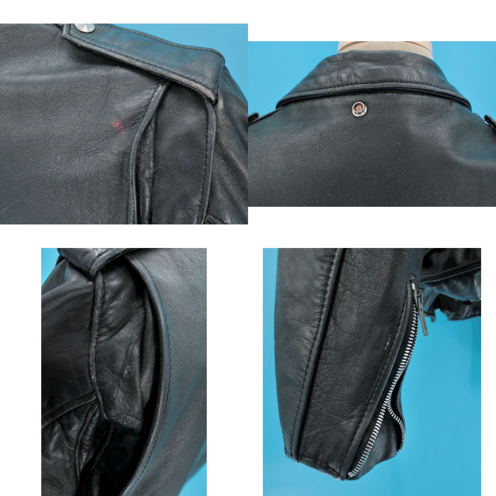 Schott Schott NYC Men’s VTG Black Leather Perfecto Motorcycle Jacket Sz S/M Shirt? Size US S / EU 44-46 / 1 - 10 Thumbnail