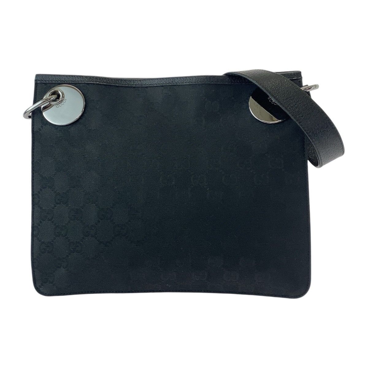 Gucci Gucci GG Canvas/leather Shoulder Bag 120841 Canvas Shoulder Bag 120841 in Black, Women's