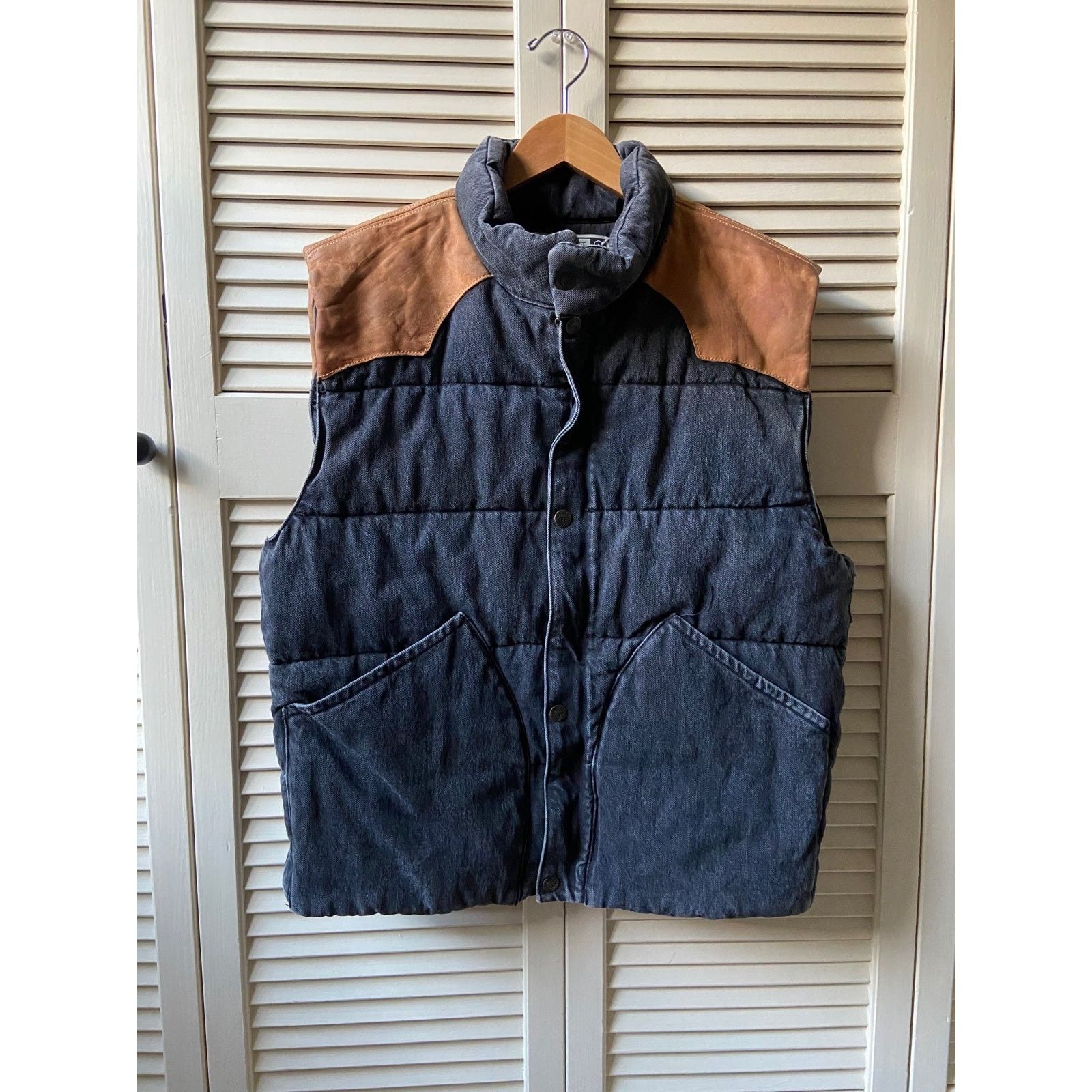 Alchemist × Guess RARE Alchemist Guess Jean Octopus Puffer Vest Jacket Leather Size US M / EU 48-50 / 2 - 1 Thumbnail