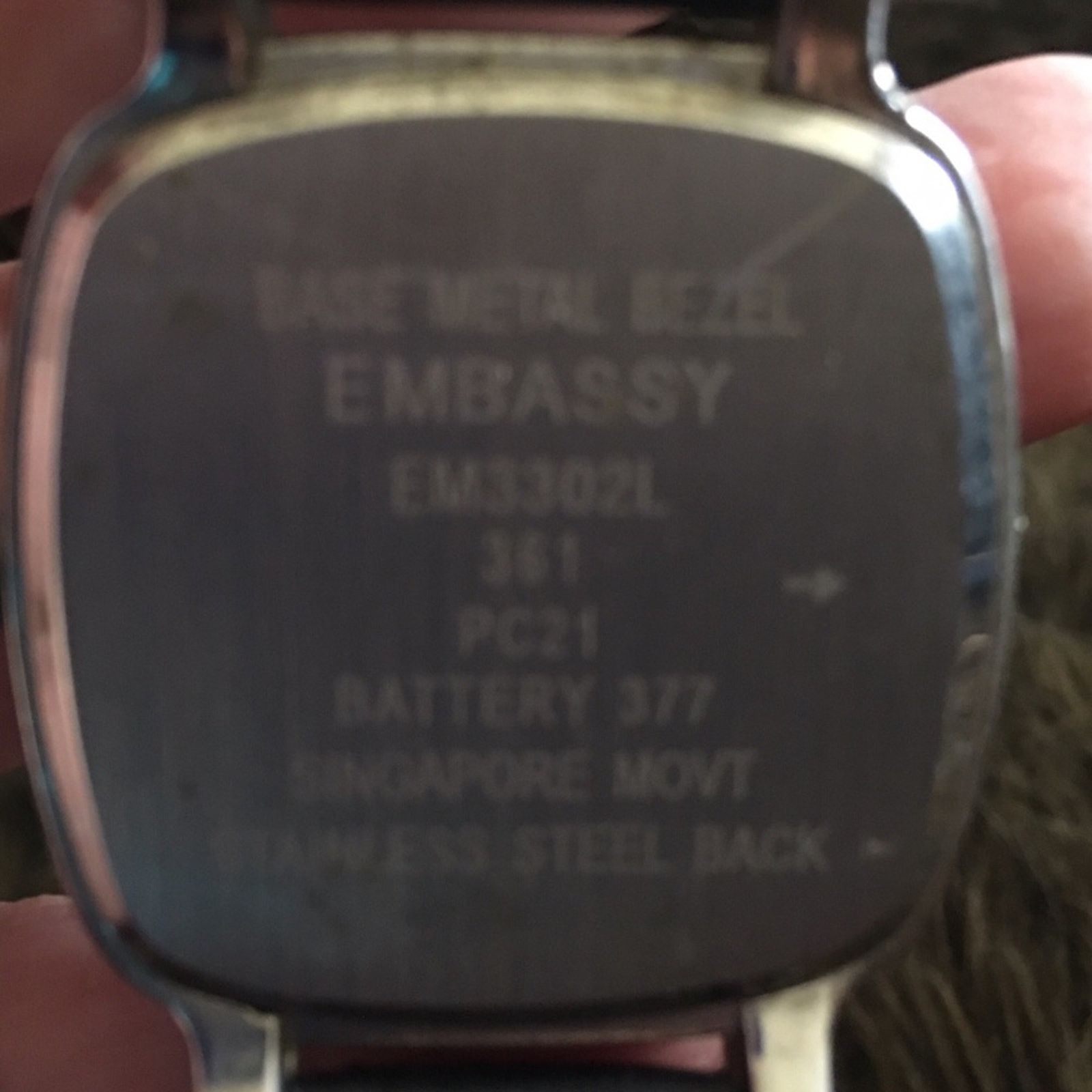 Jewelry Ladies Embassy black leather rhinestone watch Size ONE SIZE - 8 Thumbnail