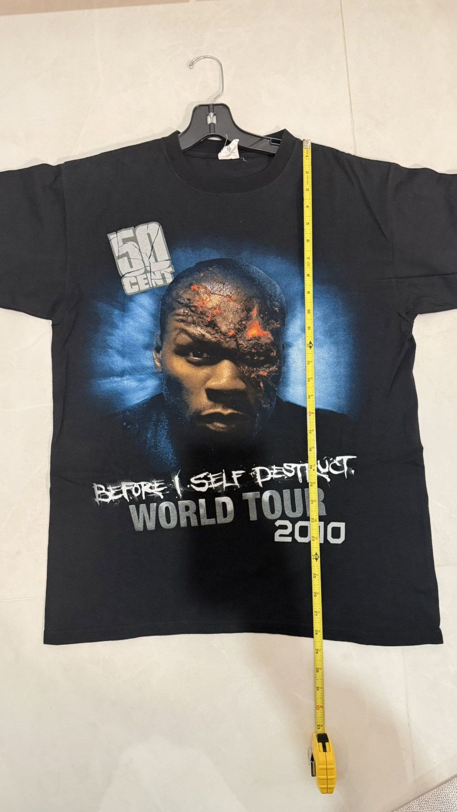 Vintage 50 Cent Before I Self Destruct World Tour 2010 Tee Sz Large Size US L / EU 52-54 / 3 - 7 Thumbnail