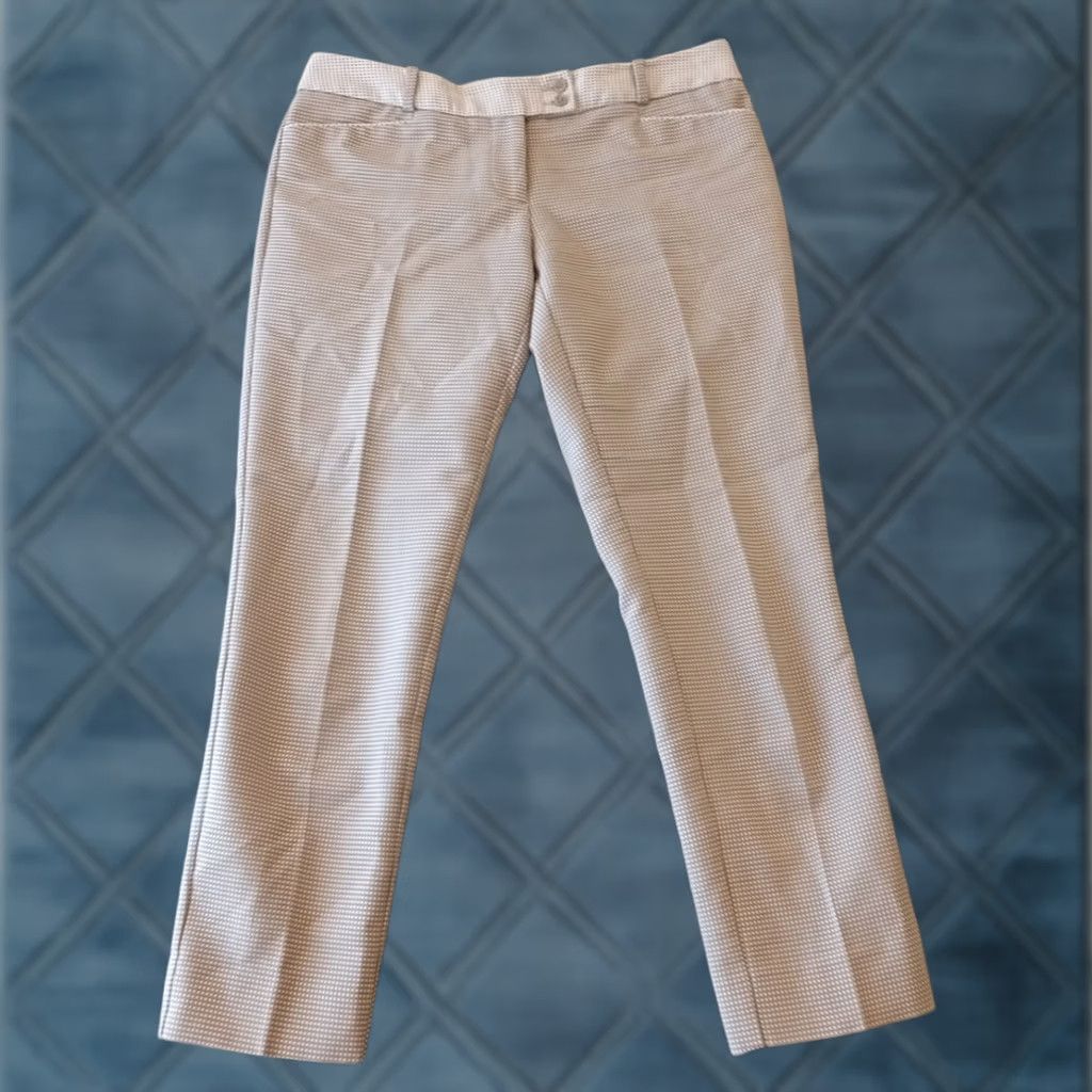 Vintage The Limited Womens Ankle Pants Size 2 Gray Geometric Low Rise 30x25.5 Size 26" / US 2 / IT 38 - 1 Thumbnail