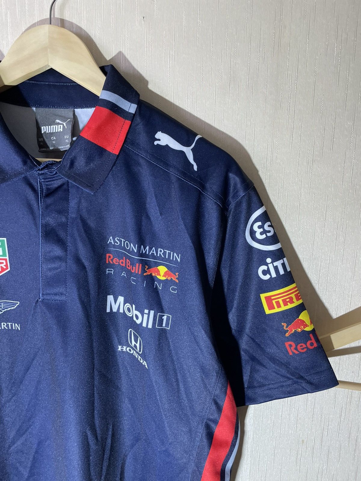 Vintage Puma Red Bull racing streetwear polo shirt Size US XL / EU 56 / 4 - 4 Thumbnail