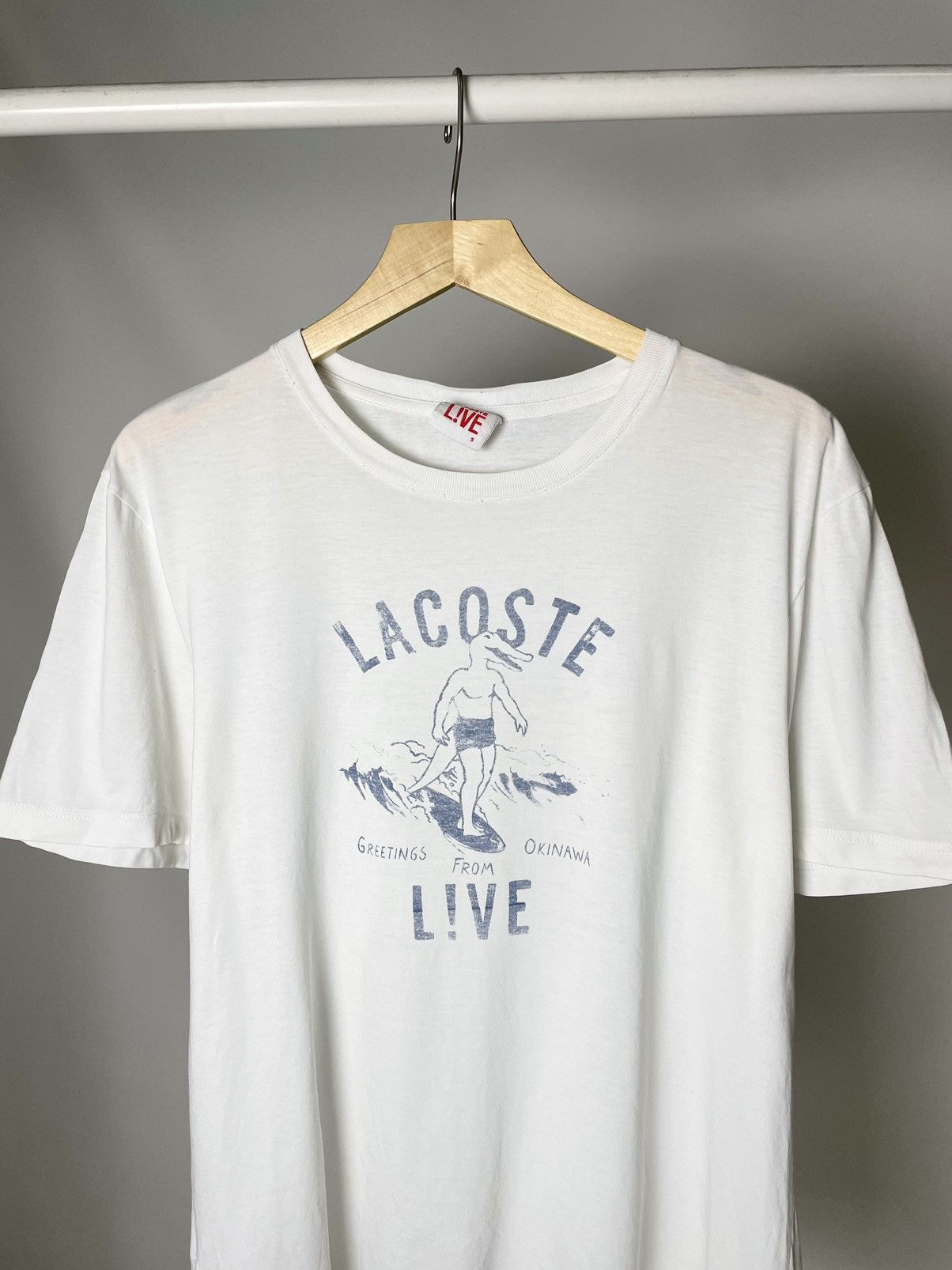 Lacoste Lacoste Live 🌊🇯🇵 Japanese vintage style surfing tee t shirt Size US L / EU 52-54 / 3 - 1 Thumbnail