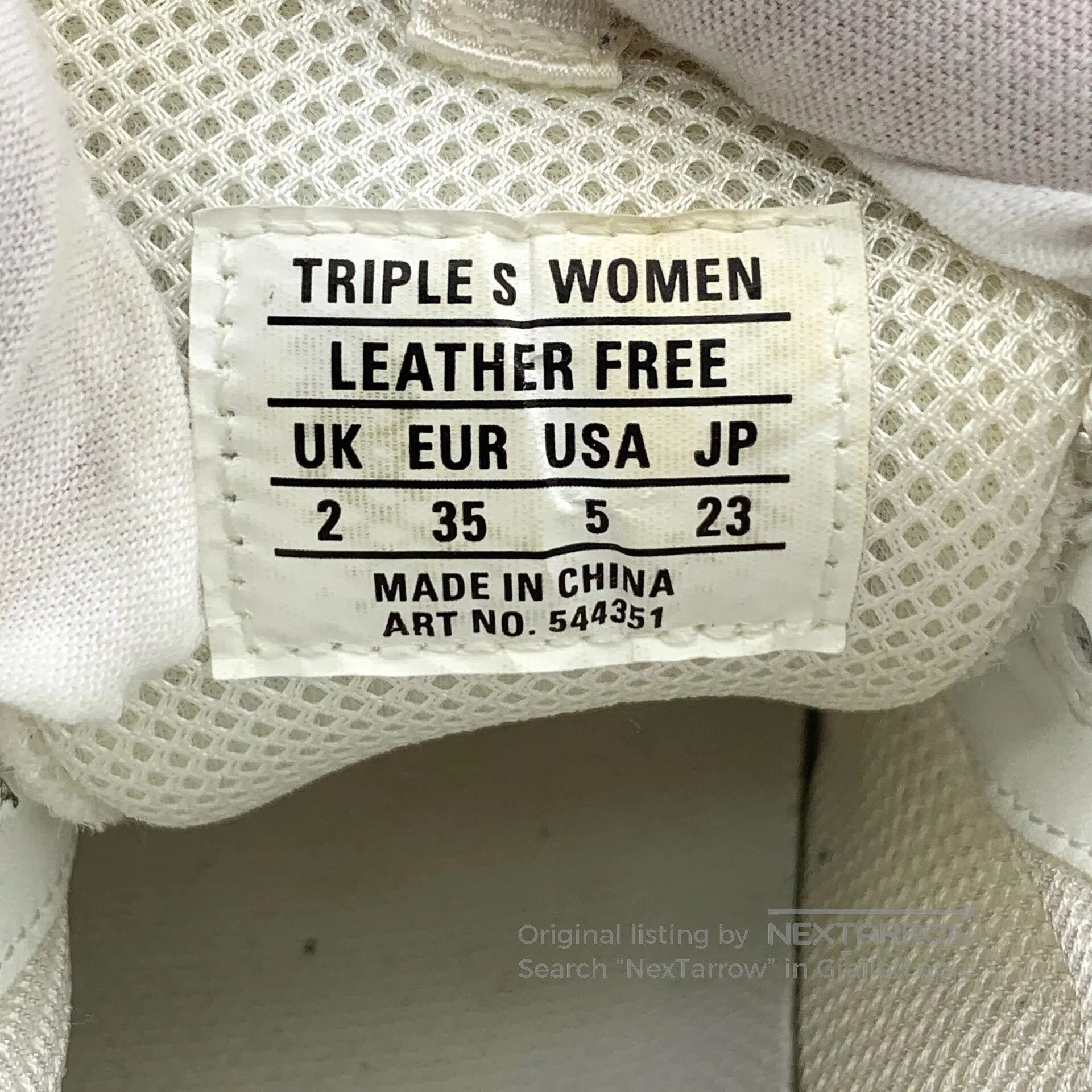Balenciaga Balenciaga White Mesh Breathable Lace-Up Casual Flat Dad S Size US 4.5 / IT 34.5 - 6 Thumbnail
