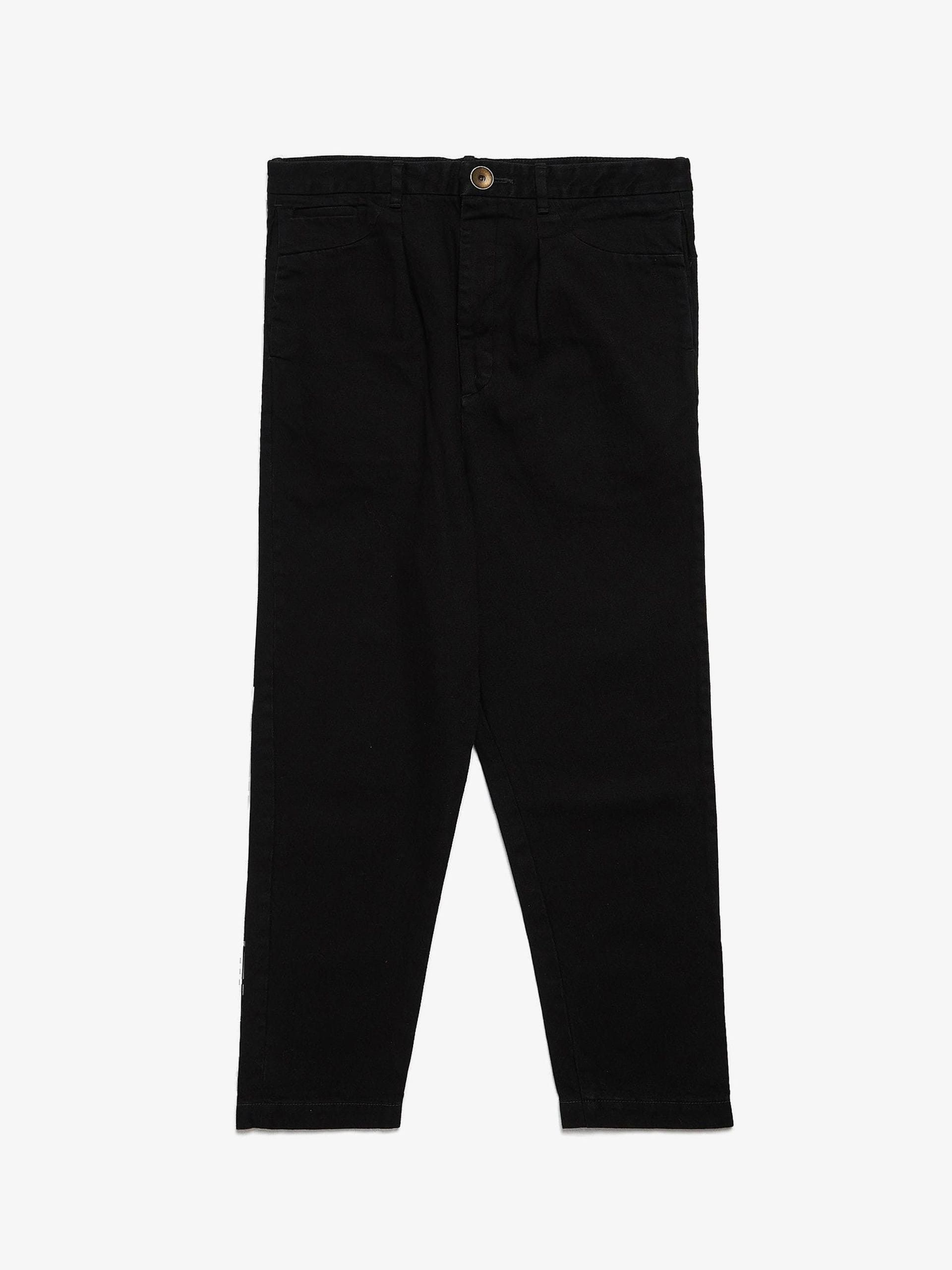 image of Miharayasuhiro Black Wide Cotton Denim, Men's (Size 34)