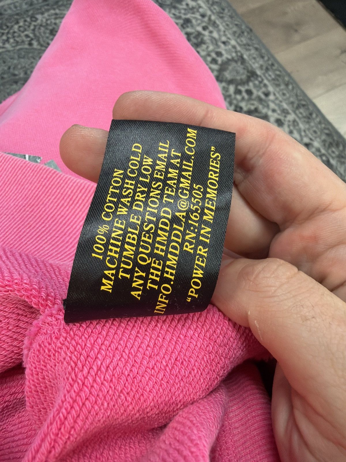 HMDD Pink Happy Memories bubblegum Hoodie Size US L / EU 52-54 / 3 - 3 Thumbnail