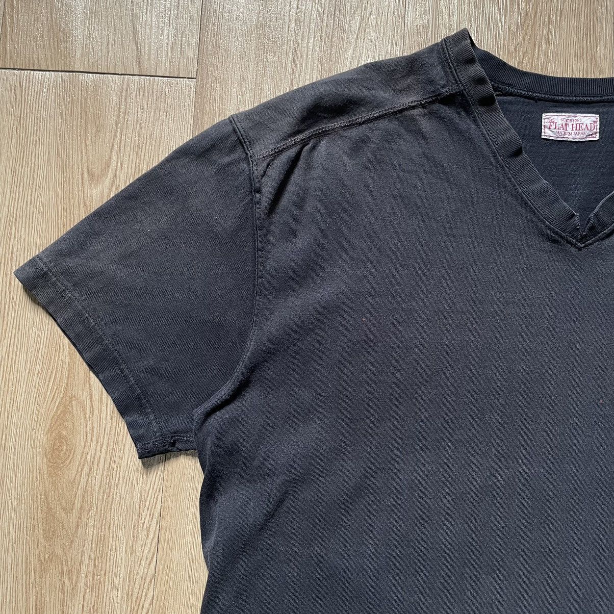 The Flat Head RARE Faded 🇯🇵 2000s The Flat Head Pocket Tee shirt V-neck Size US S / EU 44-46 / 1 - 6 Thumbnail