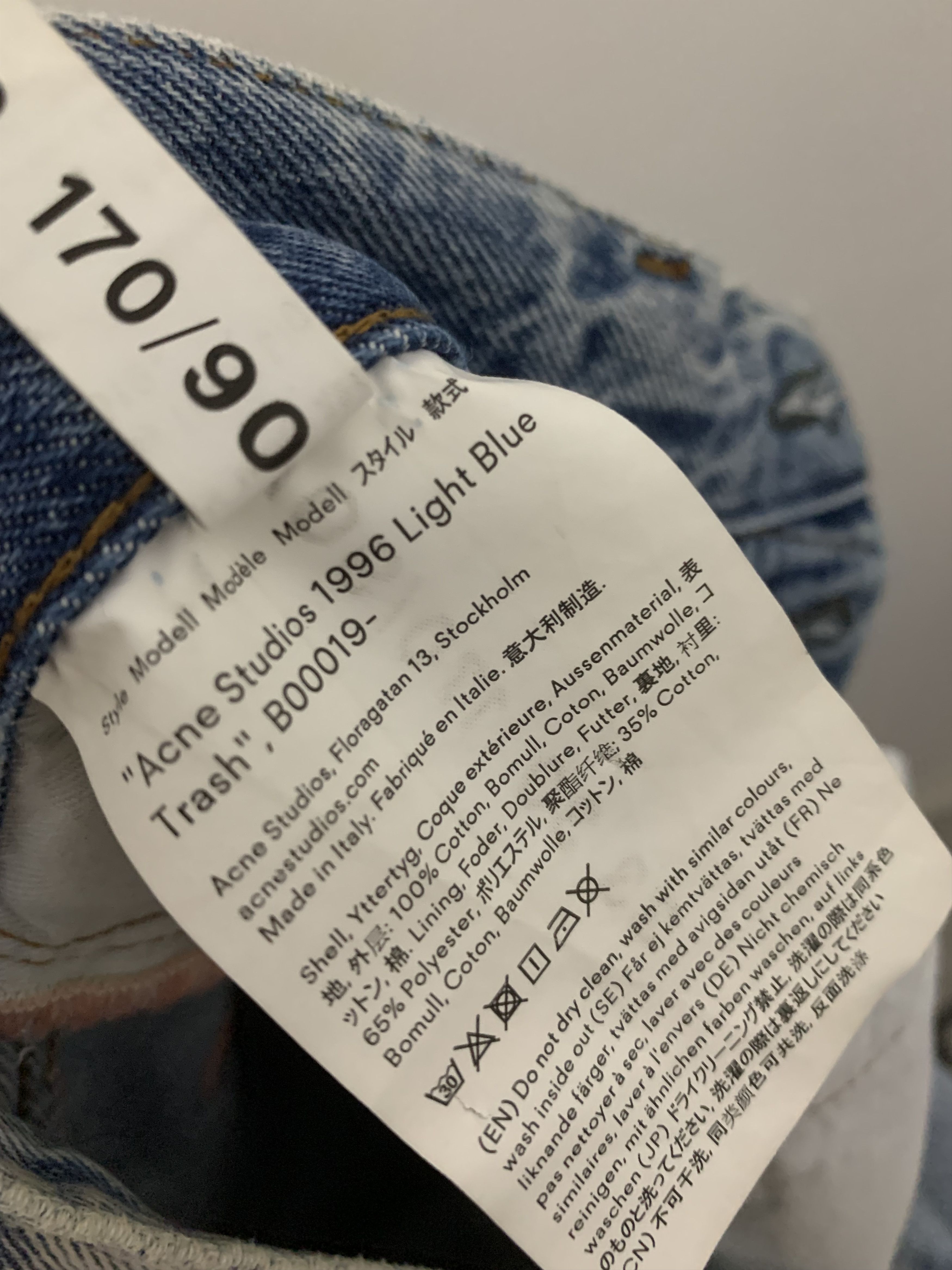 Acne Studios 1996 Straight-leg Jeans Size US 33 - 7 Thumbnail