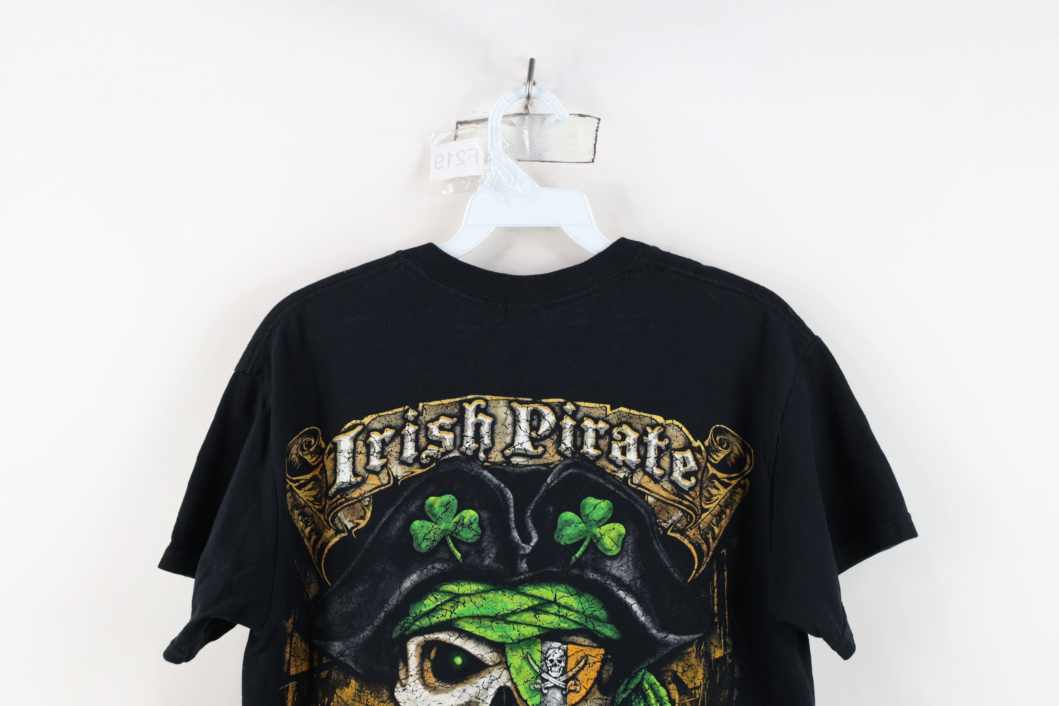 Vintage Vintage Y2K Irish Pirate Booze and Booty T-Shirt Black Size US S / EU 44-46 / 1 - 13 Thumbnail