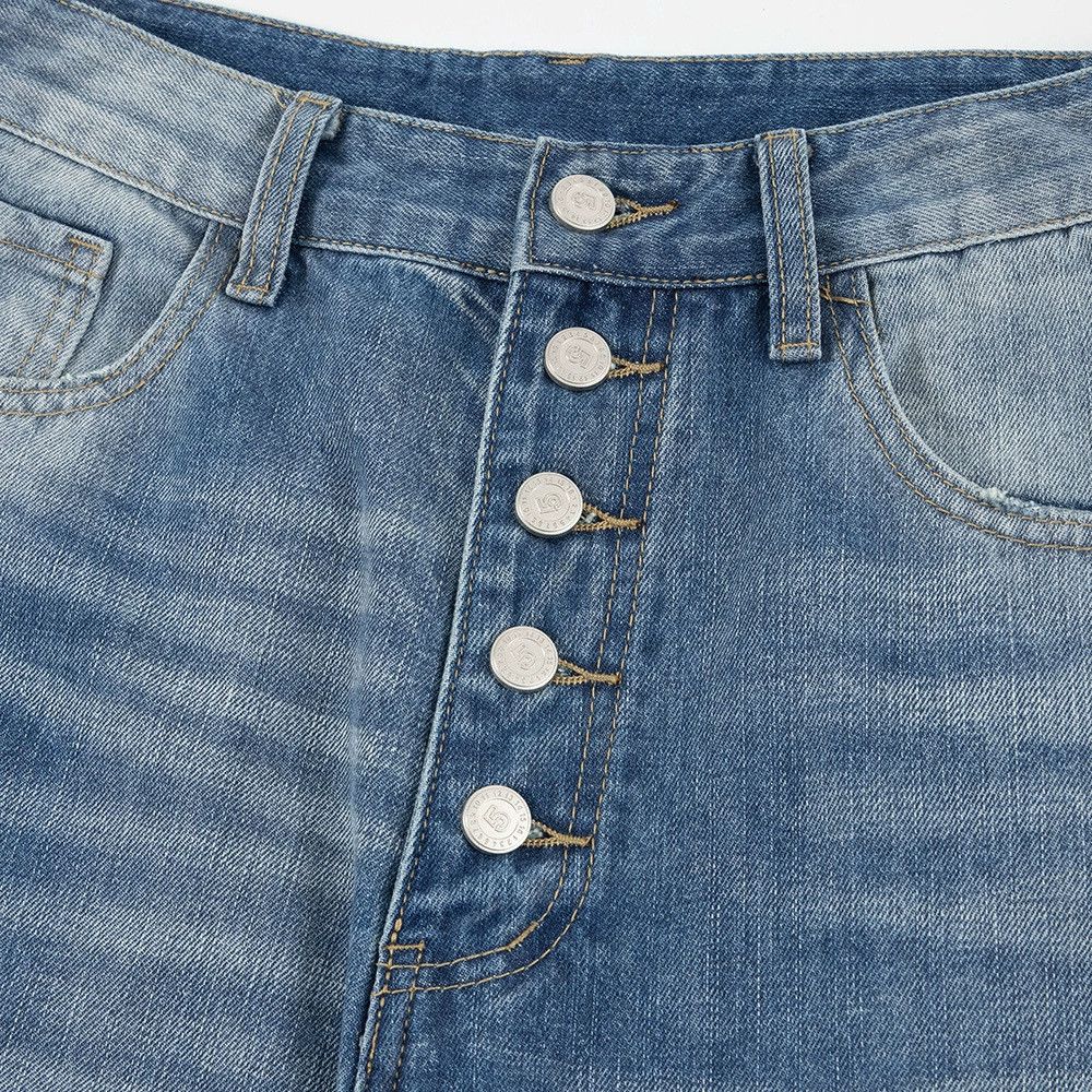 Japanese Brand × Jean Men's high street button loose gradient wash jeans Size US 32 / EU 48 - 3 Thumbnail