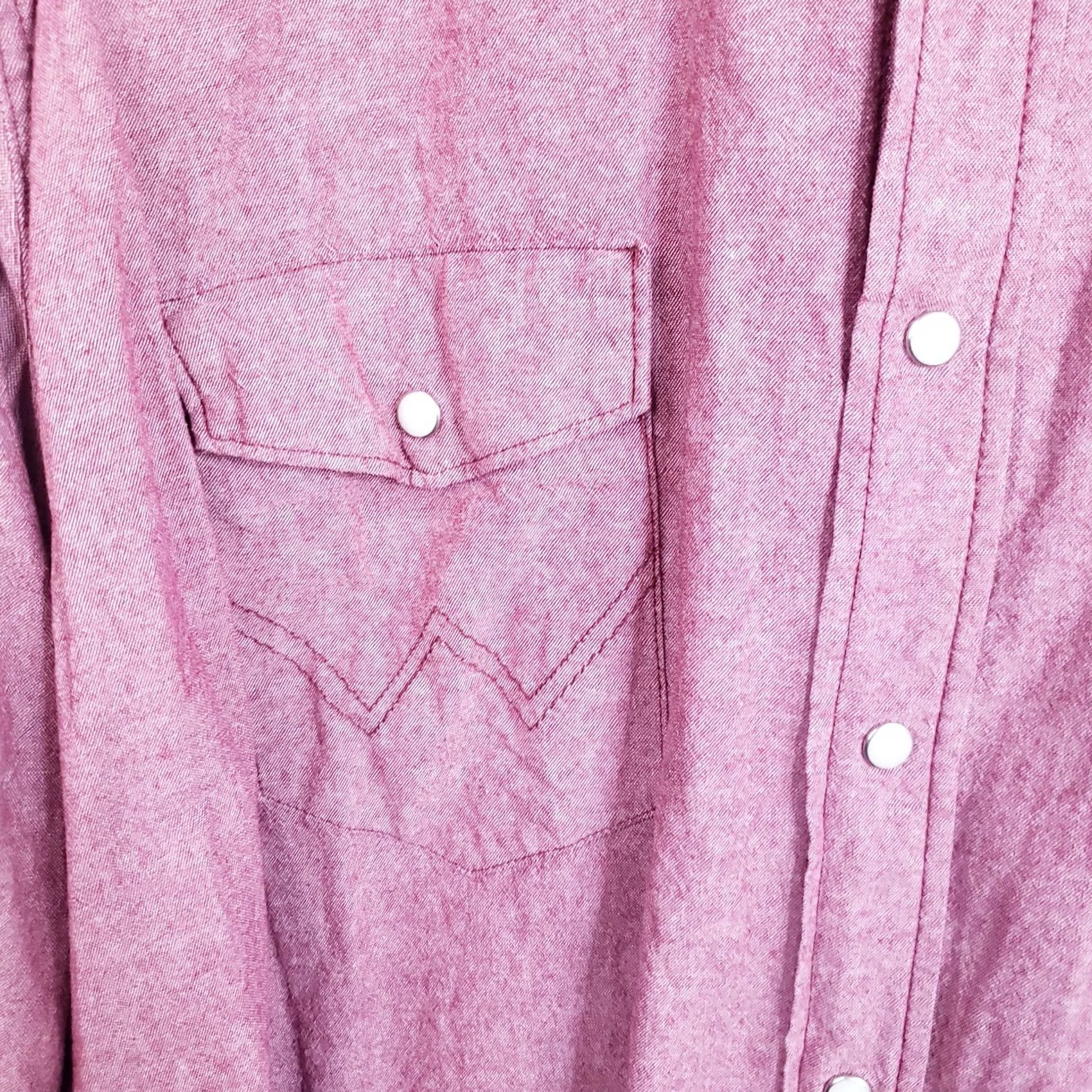 Wrangler Wrangler Western Pearl Snap Shirt Men's XXL 2XL Red Button Up Collared Long Sleeve Casual Workwear Size US XXL / EU 58 / 5 - 5 Thumbnail