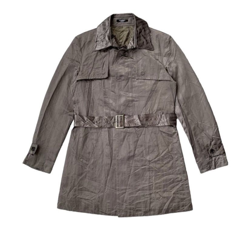 TornadoMart Trench Coat belted Jacket isfsixwanine lgb style