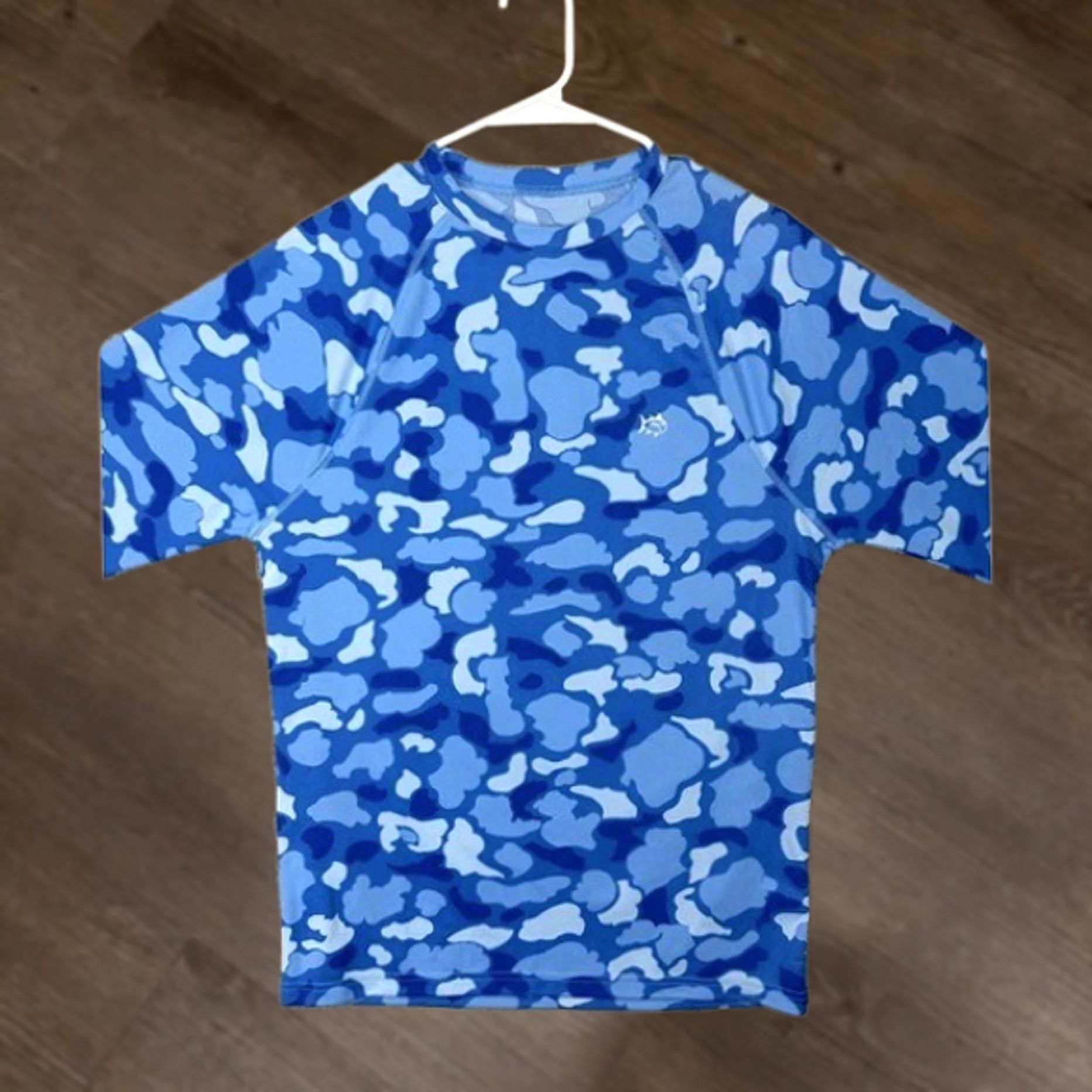 Southern Tide Southern Tide T3 Tide To Trail Shirt Mens Small Blue Camo Long Sleeve Activewear Shirt Size US S / EU 44-46 / 1 - 1 Thumbnail
