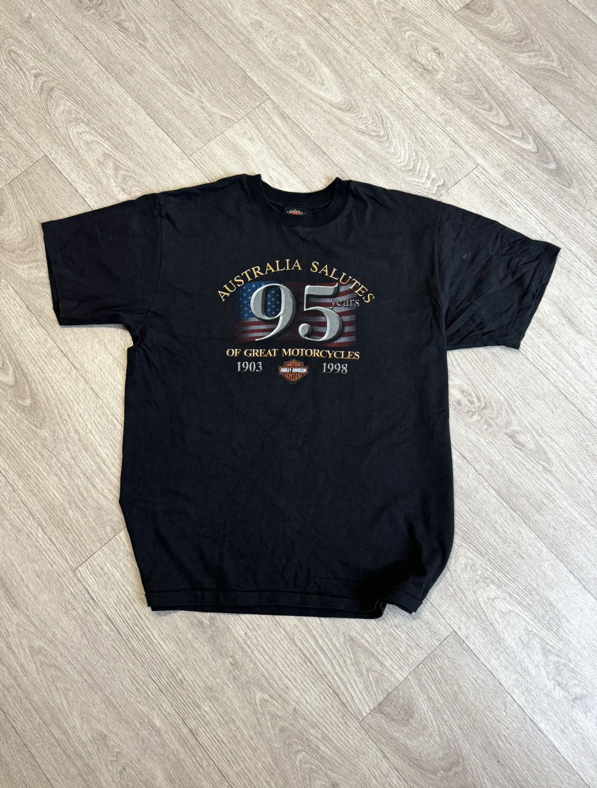 Harley Davidson 🔷Vintage Harley Davidson T-shirt 90s🔷 Size US XL / EU 56 / 4 - 1 Thumbnail