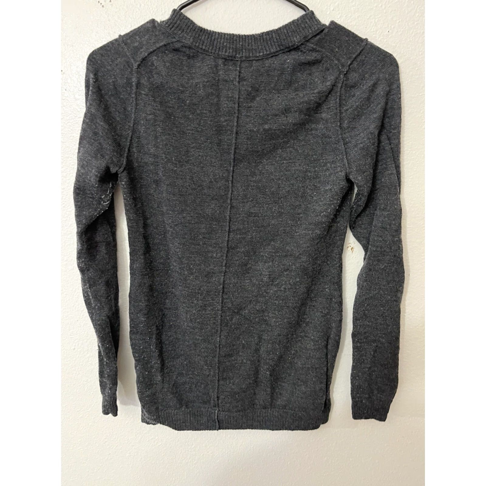 Gap GAP Maternity Sweater Women Size S Gray Round Neck Long Sleeve Knit 100% Cotton Pullover Casual Womens Size S / US 4 / IT 40 - 2 Thumbnail