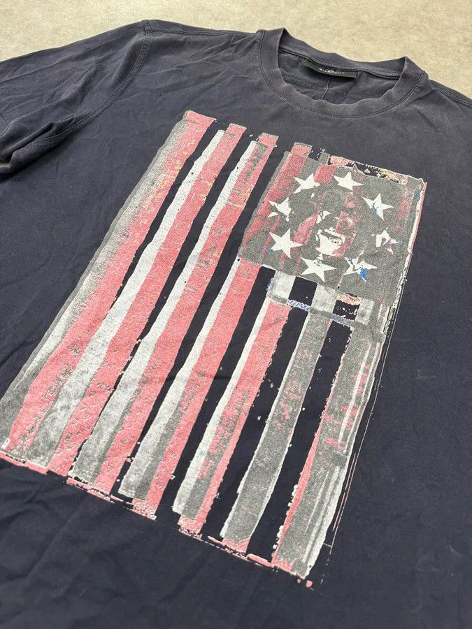Givenchy SS2011 Givenchy USA Flag Navy T-Shirt by Riccardo Tisci Size US M / EU 48-50 / 2 - 7 Thumbnail