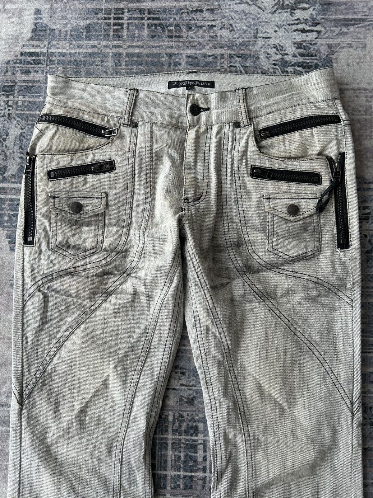 In The Attic In The Attic Flared Tactical Pants Size US 33 - 3 Thumbnail