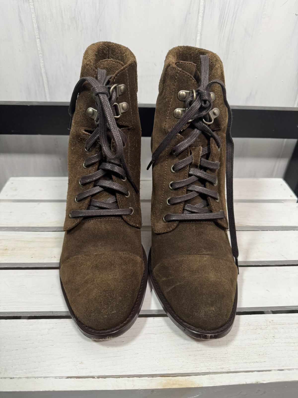 Ariat Ariat Two24 NEW Olive Green Leather Booties, Size 9.5 Size US 9.5 / IT 39.5 - 9 Thumbnail