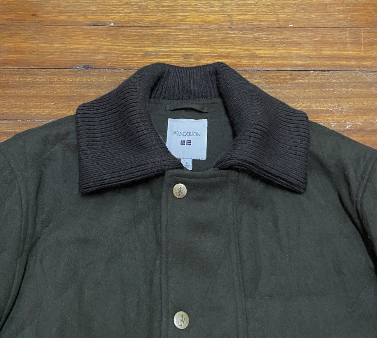 JW Anderson × Uniqlo Rare Design J.W.Anderson X Uniqlo Quilted Wool Jacket 2000s Size US L / EU 52-54 / 3 - 3 Thumbnail