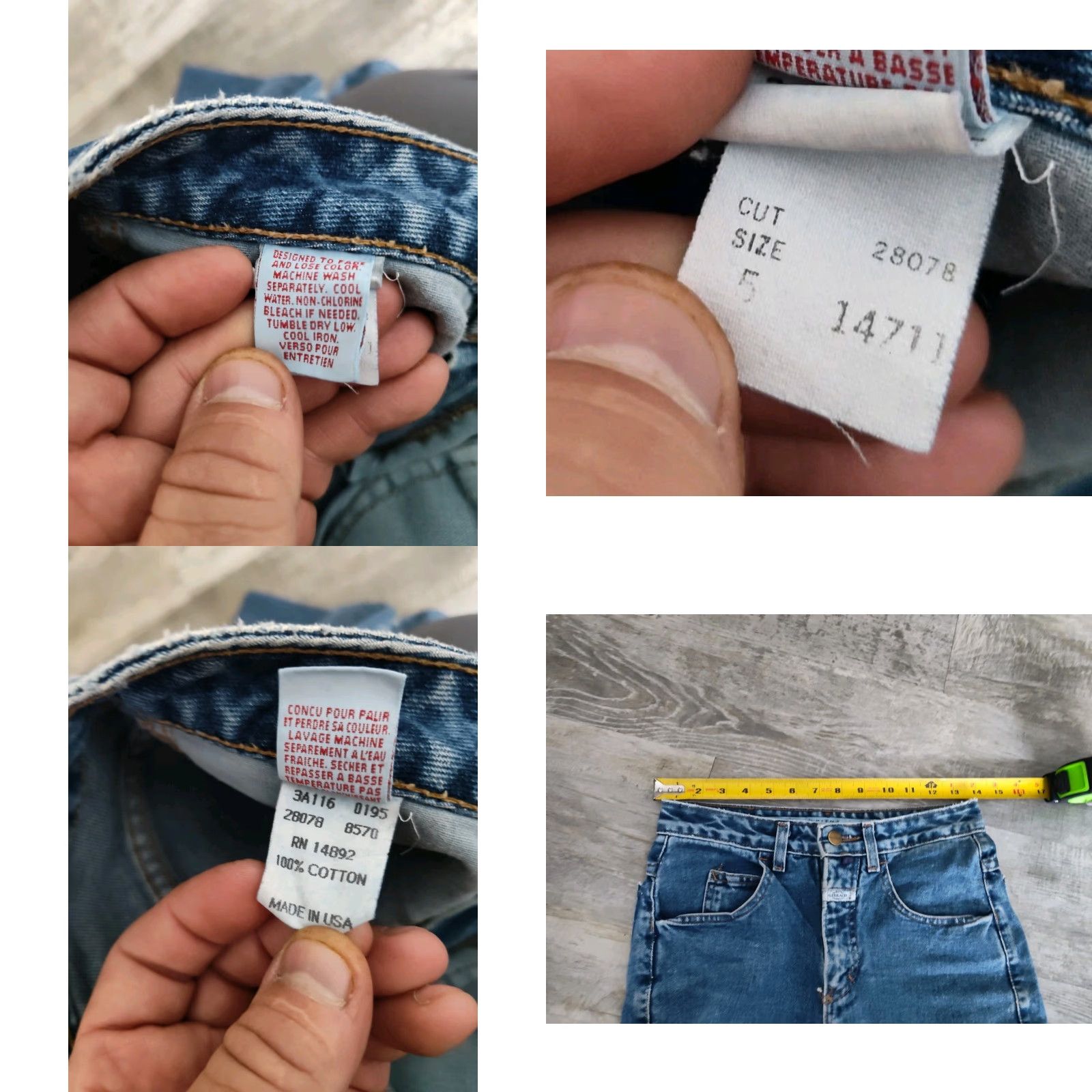 Vintage VINTAGE Marithe Francois Girbaud Jeans Women's 90s High Waist Mom Fit Cotton Blue Sz 5/6 US Size 27" / US 4 / IT 40 - 8 Thumbnail