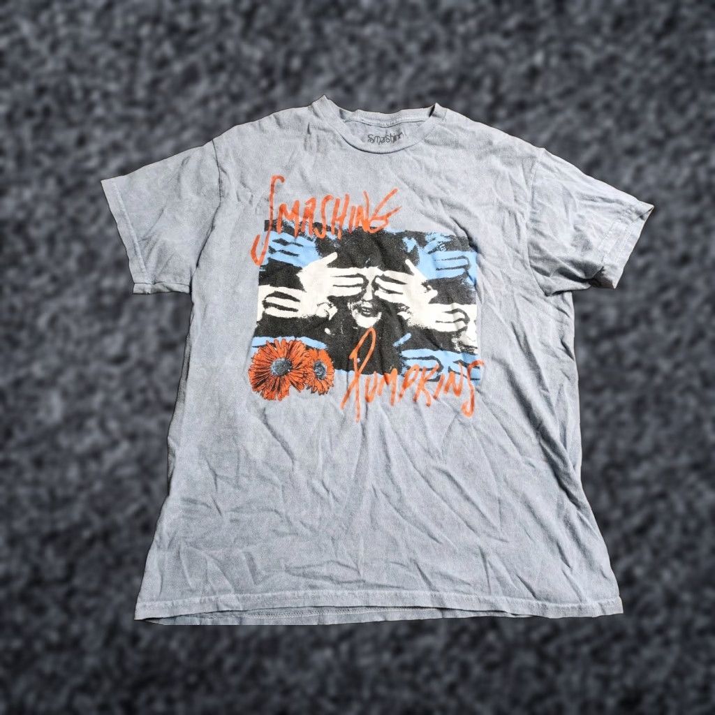Vintage VINTAGE Smashing Pumpkins T-Shirt Womens Large Blue 90s Retro Rock Y2K Size L / US 10 / IT 46 - 1 Thumbnail