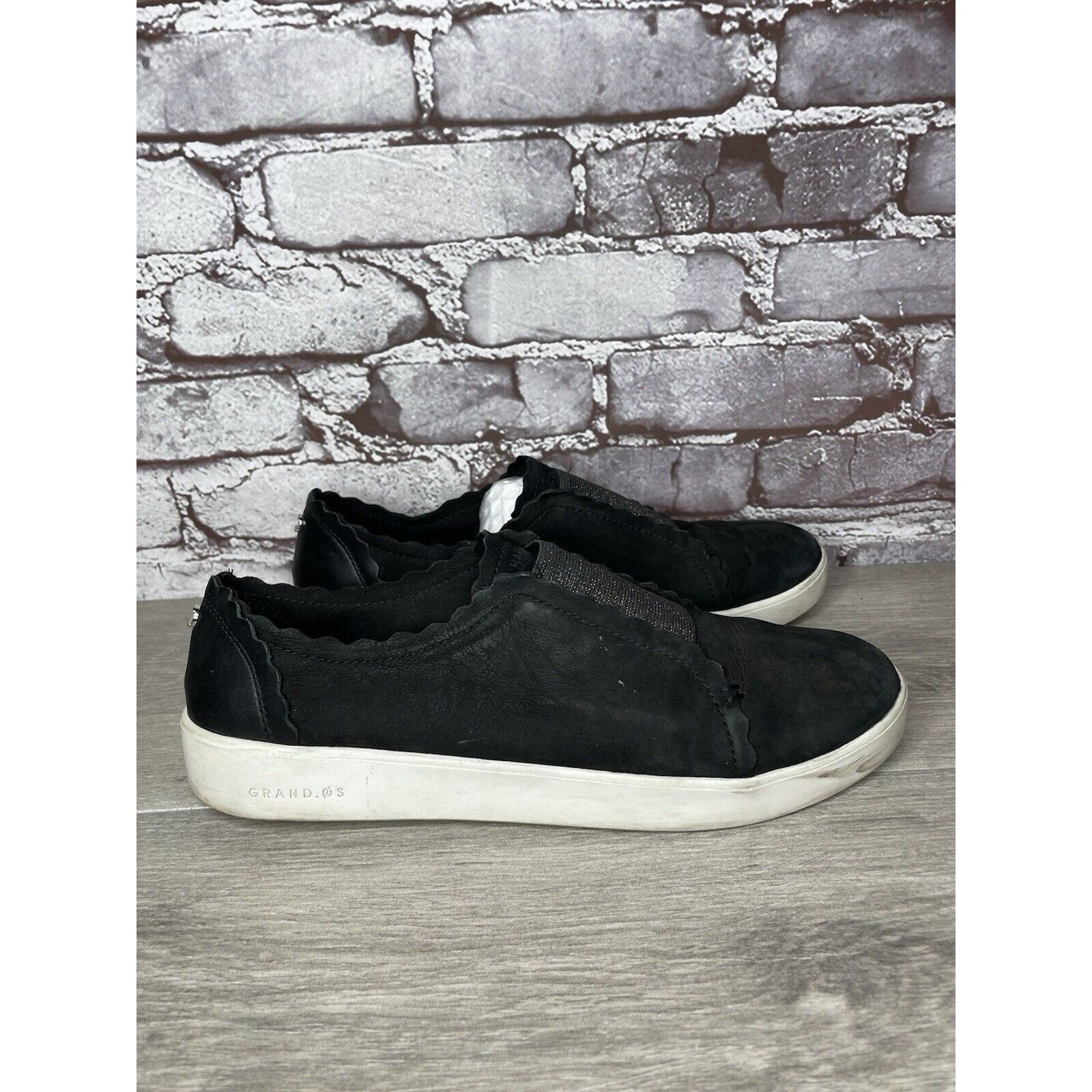 Cole Haan Cole Haan Grand Os Black Nubuck Leather Slip On Comfort Shoe Size US 9.5 / IT 39.5 - 21 Thumbnail
