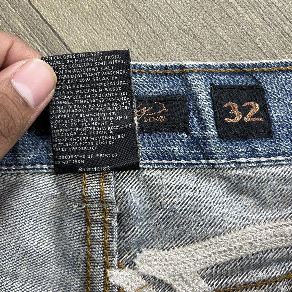 Ed Hardy Vintage Ed Hardy Distressed Embroidery Y2K Baggy Jeans Size US 32 / EU 48 - 9 Thumbnail