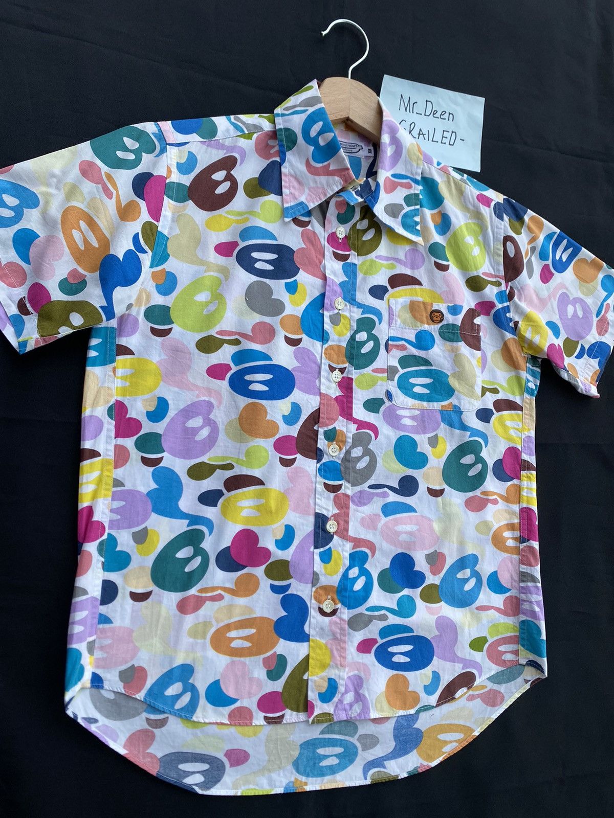 Bape Baby Milo Multicamo Button Up Shirt Size US XS / EU 42 / 0 - 6 Thumbnail