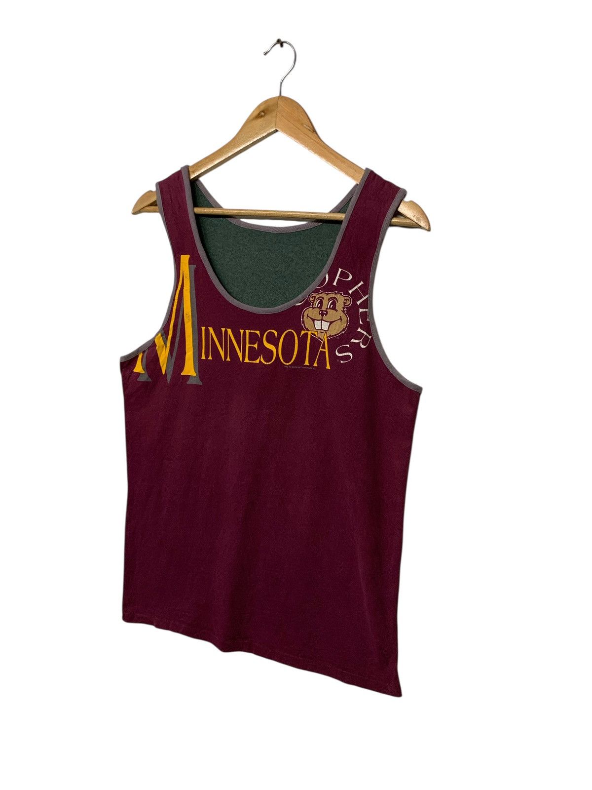 Vintage Rare Vintage 80's Minnesota By Garment Graphic Sleeveless Size US M / EU 48-50 / 2 - 2 Thumbnail