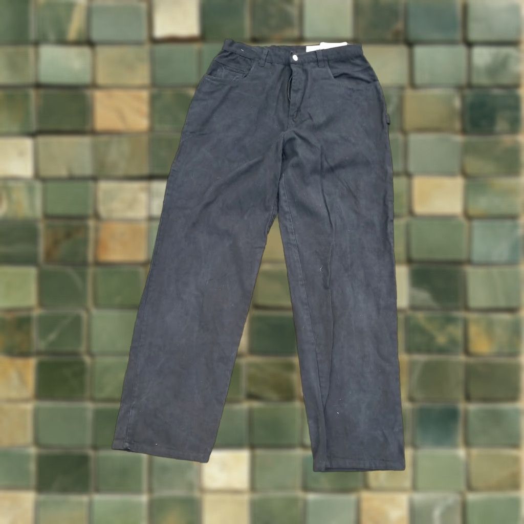Guess VINTAGE GUESS Jeans Workwear BLACK DENIM CARPENTER USA MADE Mens Size 36 34x34 Relaxed Wide-Leg Jeans Size US 36 / EU 52 - 1 Thumbnail