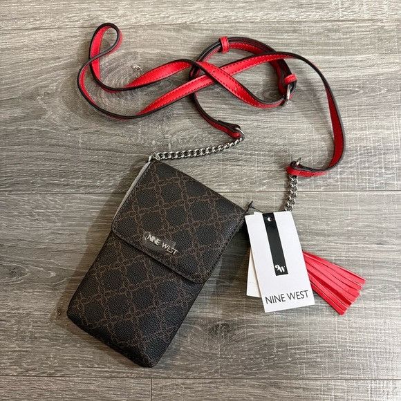 Nine West NWT Nine West Springy Mini Brown Cyber Red Crossbody Bag Pur Size ONE SIZE - 1 Thumbnail