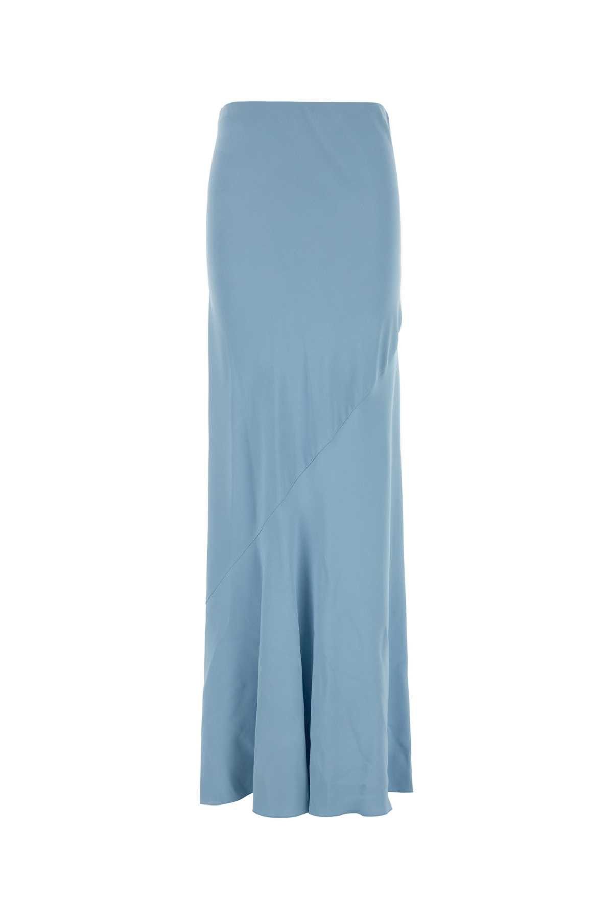 Ermanno Scervino Light-Blue Twill Skirt Size 28" / US 6 / IT 42 - 1 Thumbnail