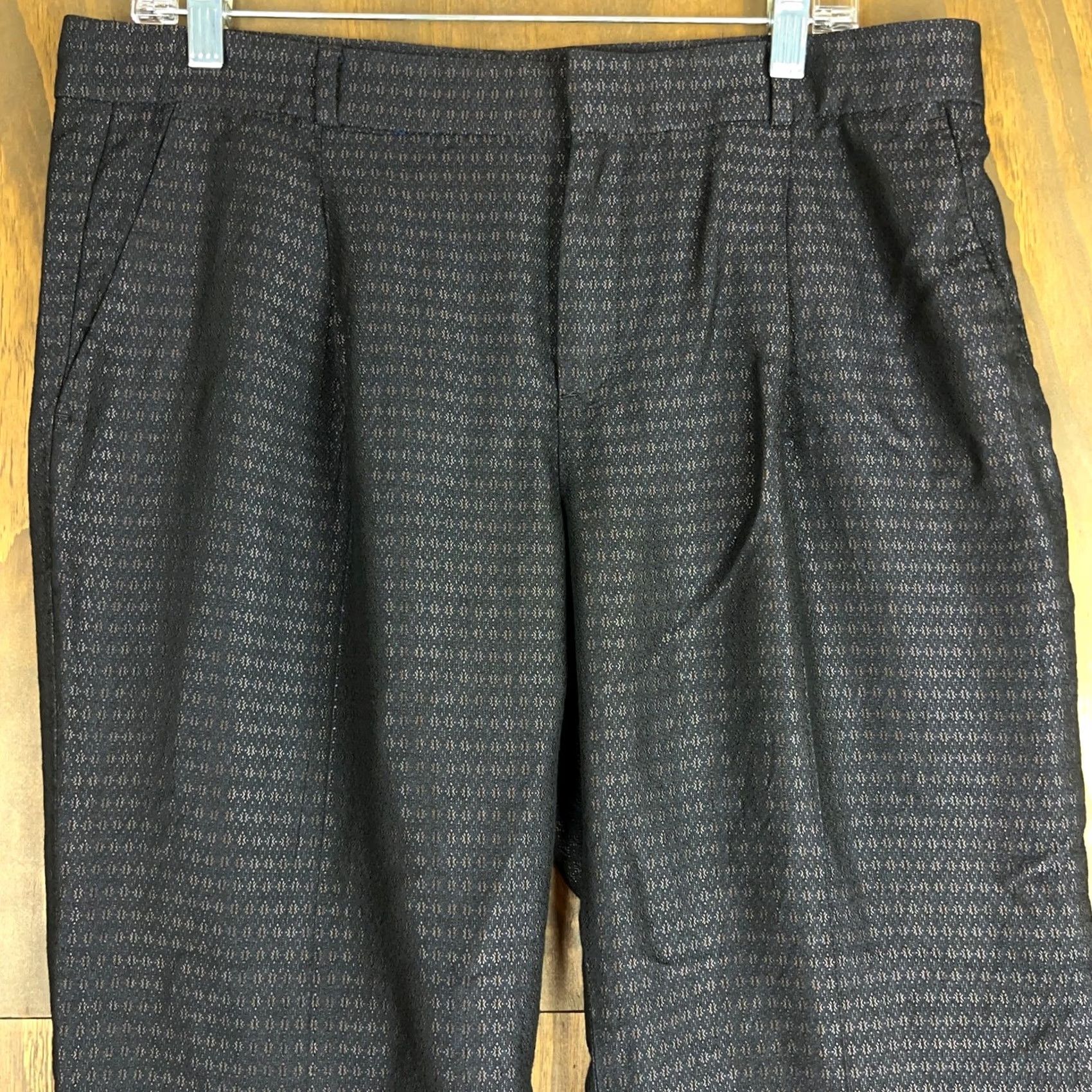 Banana Republic Banana Republic Womens Pants Purple Metallic Mid Rise Avery Fit Cuffed Hems 10 Size 24" / US 00 / IT 34 - 2 Thumbnail
