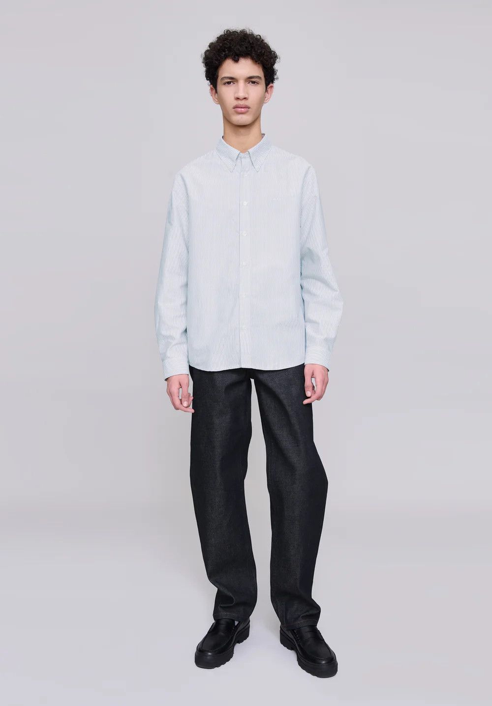 A.P.C. o1mle1125 Greg Shirt in Gray Size US M / EU 48-50 / 2 - 2 Thumbnail