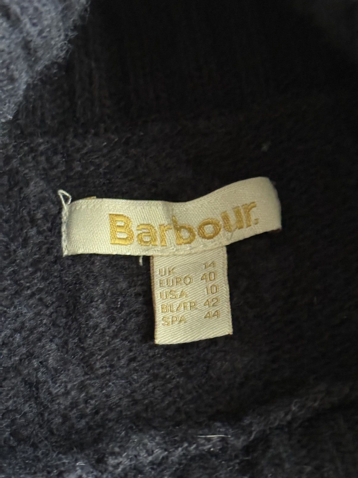 Barbour 🔷Women’s Barbour Wool Golf Cable Knitted Sweater 90s🔷 Size L / US 10 / IT 46 - 4 Thumbnail