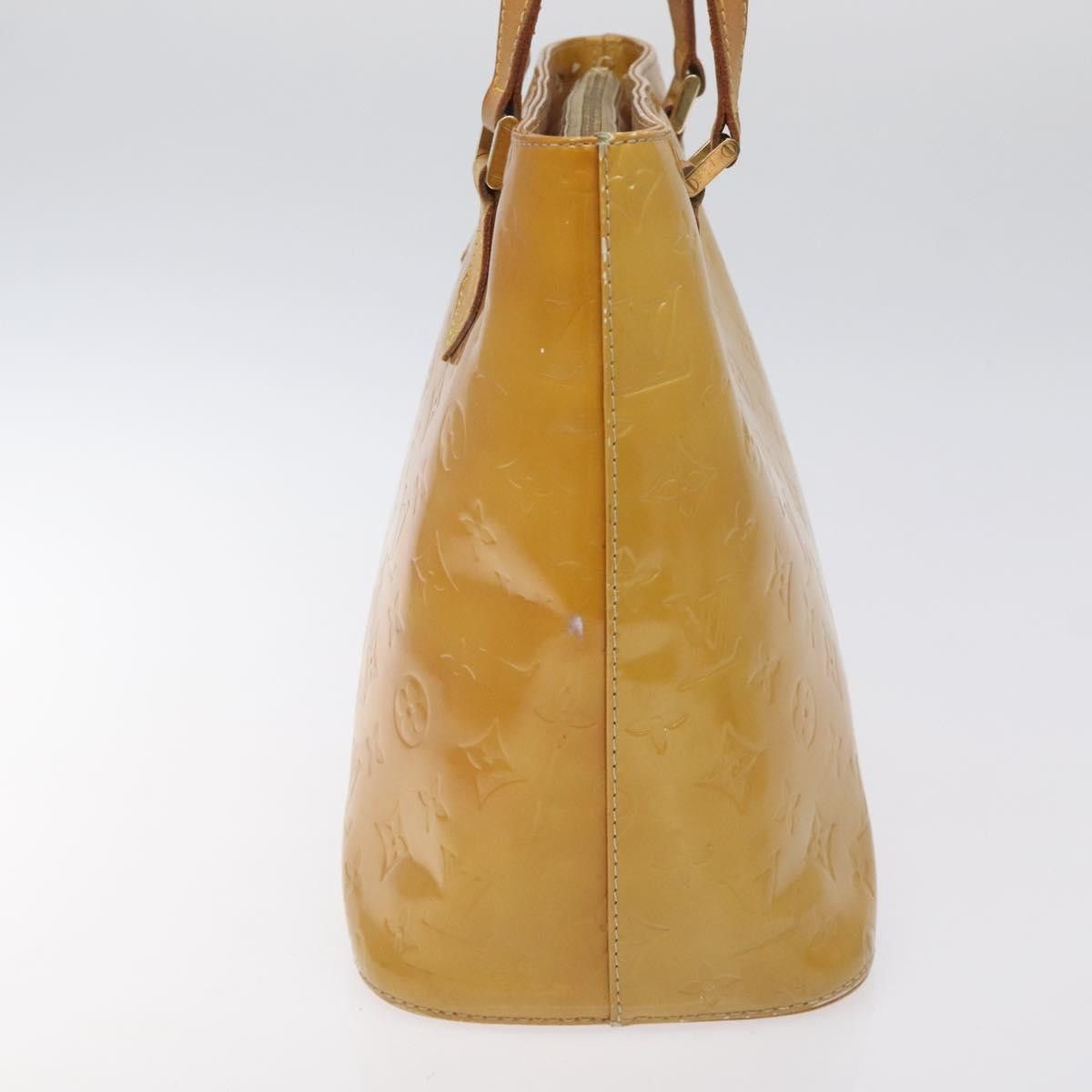 Louis Vuitton LOUIS VUITTON Monogram Vernis Houston Hand Bag Beige M91004 Size ONE SIZE - 4 Thumbnail
