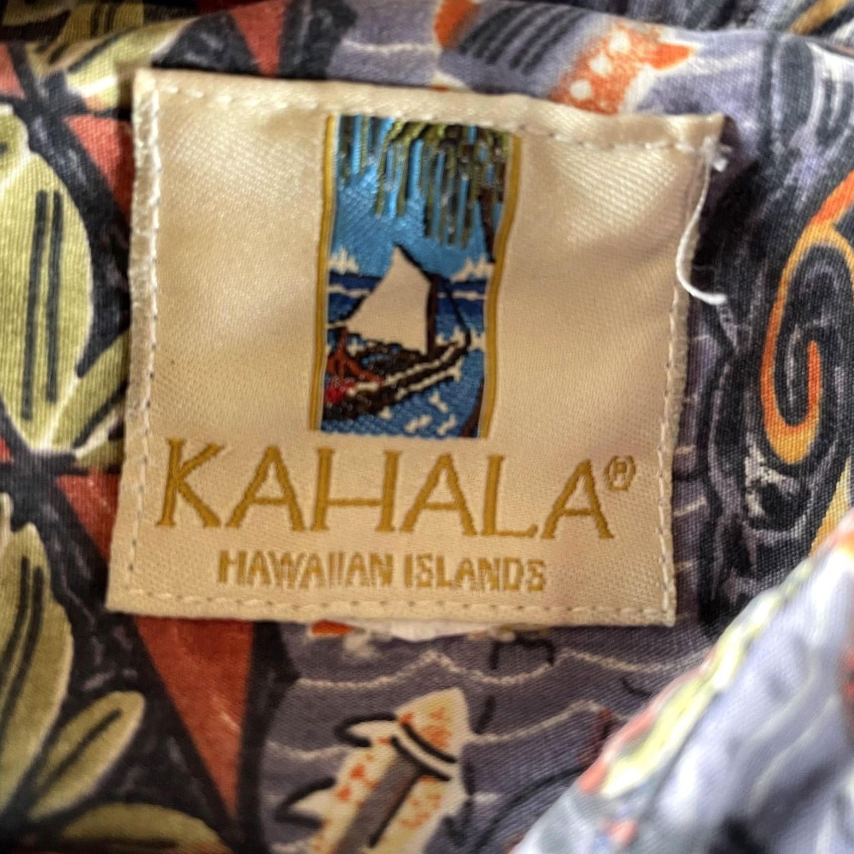 ALOHAS Kahala Shirt Mens XL Hawaiian tropical Aloha Turtle Print Button Front Casual Shirt Size US XL / EU 56 / 4 - 2 Thumbnail