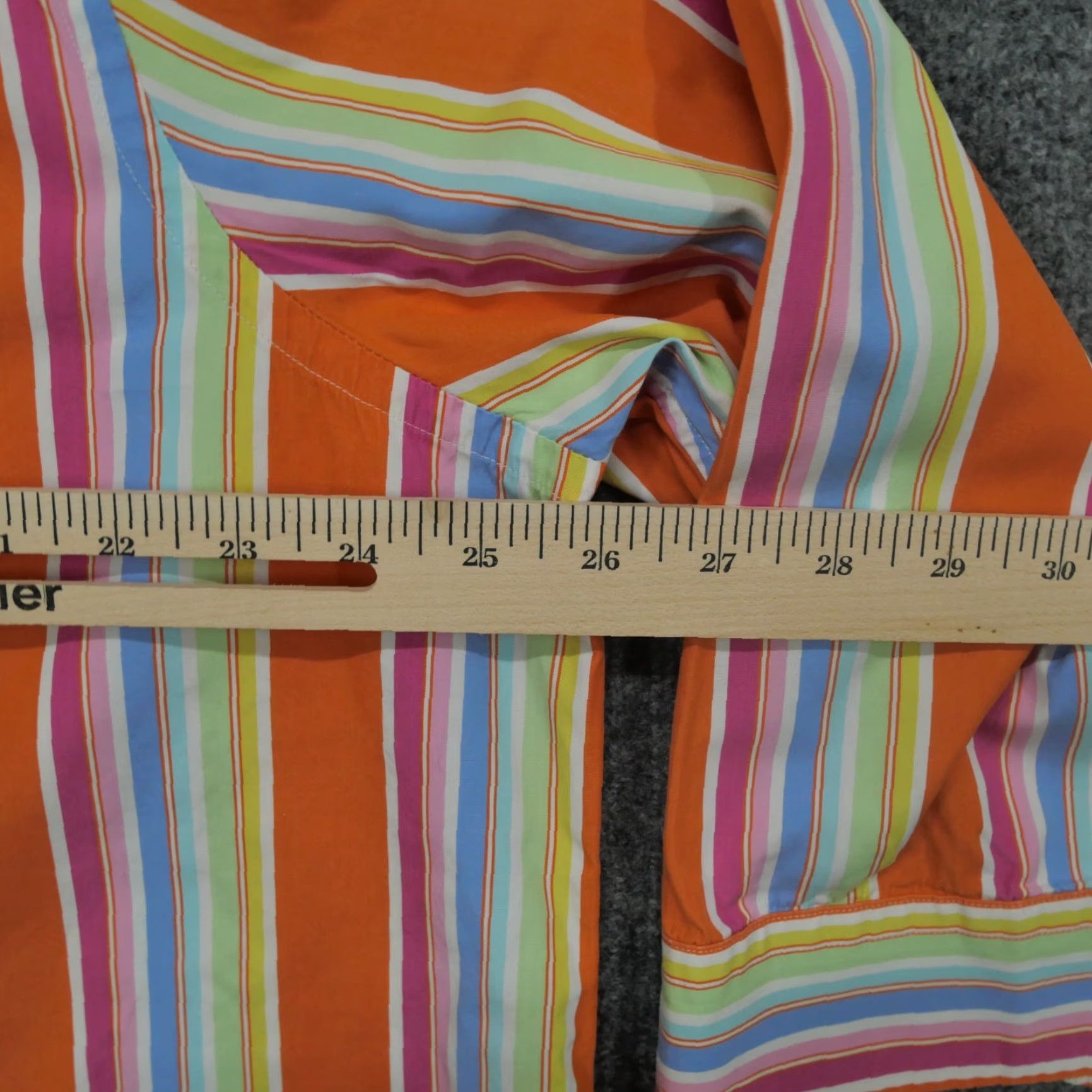 Ralph Lauren Ralph Lauren Shirt Womens 2X Multicolor Striped Button-Up Casual Sleeve 3/4, Collared, Cotton Polyester, Pockets, Plus Size Womens Size XXL / US 16-18 / IT 52-54 - 7 Thumbnail