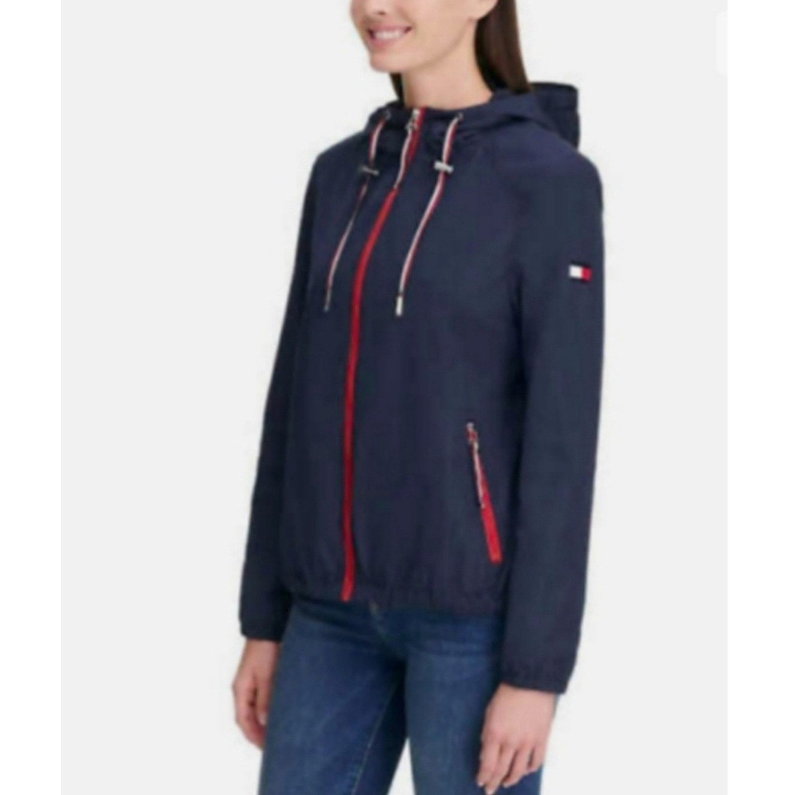 Tommy Hilfiger Tommy Hilfiger women's Lightweight Windbreaker Jacket Size M Size M / US 6-8 / IT 42-44 - 2 Thumbnail