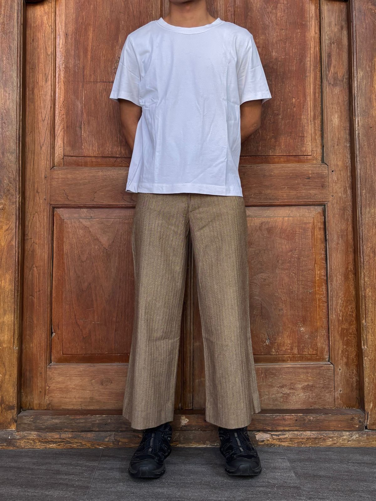 Marni Wideleg Cropped Wool Blend Trousers Size US 30 / EU 46 - 1 Thumbnail