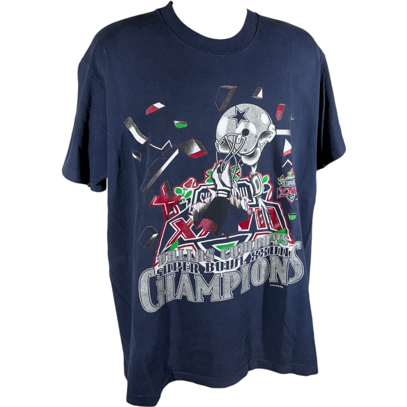 Nutmeg Vintage Dallas Cowboys Super Bowl XXVII Champions Tee Size US XL / EU 56 / 4 - 4 Thumbnail