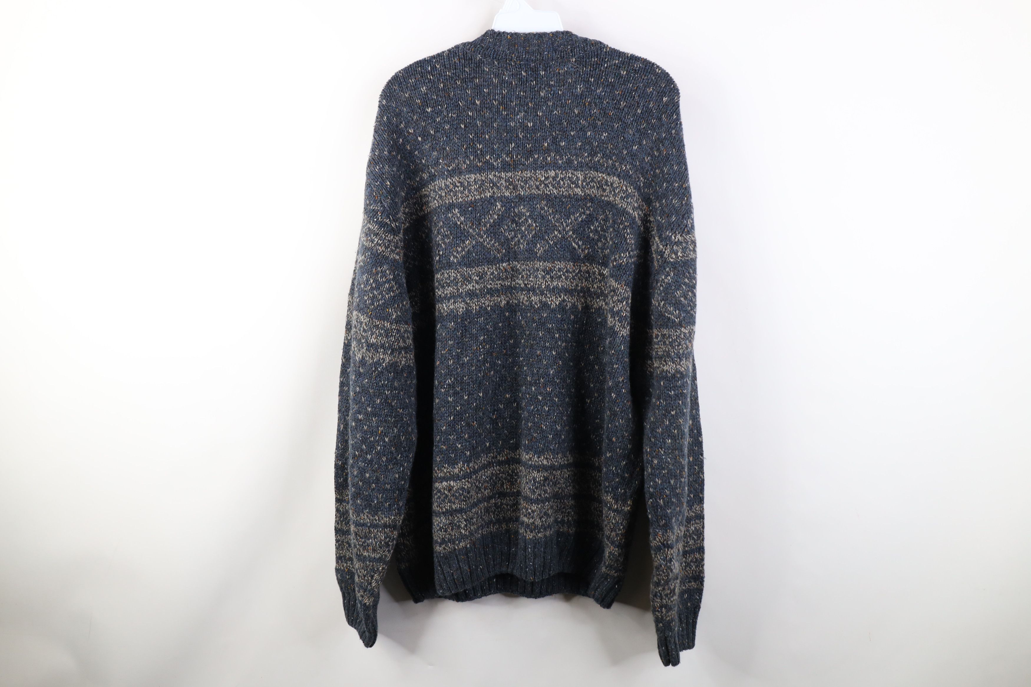Vintage Vintage 90s Streetwear Fair Isle Wool Blend Knit Sweater Size US XL / EU 56 / 4 - 8 Thumbnail