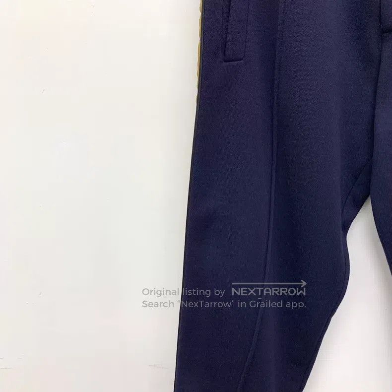 Fendi Fendi Dark Blue Side Double F Logo Wool Casual Trousers Size 30" / US 8 / IT 44 - 4 Thumbnail