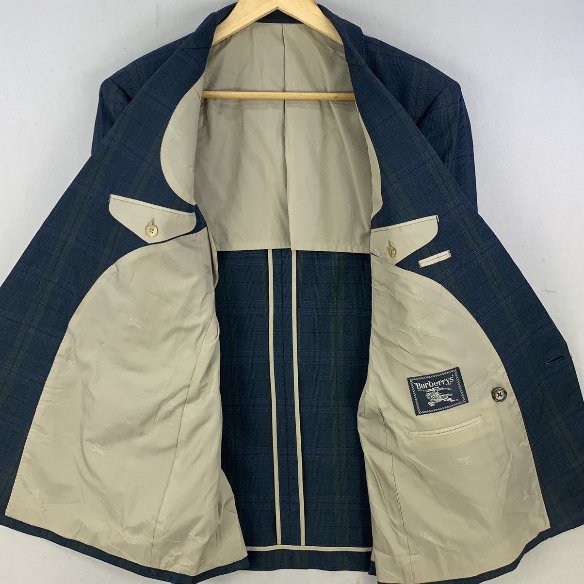 Burberry Vintage Burberrys Plaid Double Breasted Blazer Coat Size L / US 10 / IT 46 - 6 Thumbnail
